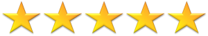 Five-star rating graphic